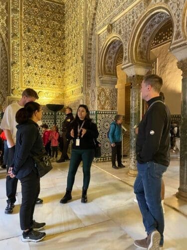 Guided tour in the Alcazar of Seville