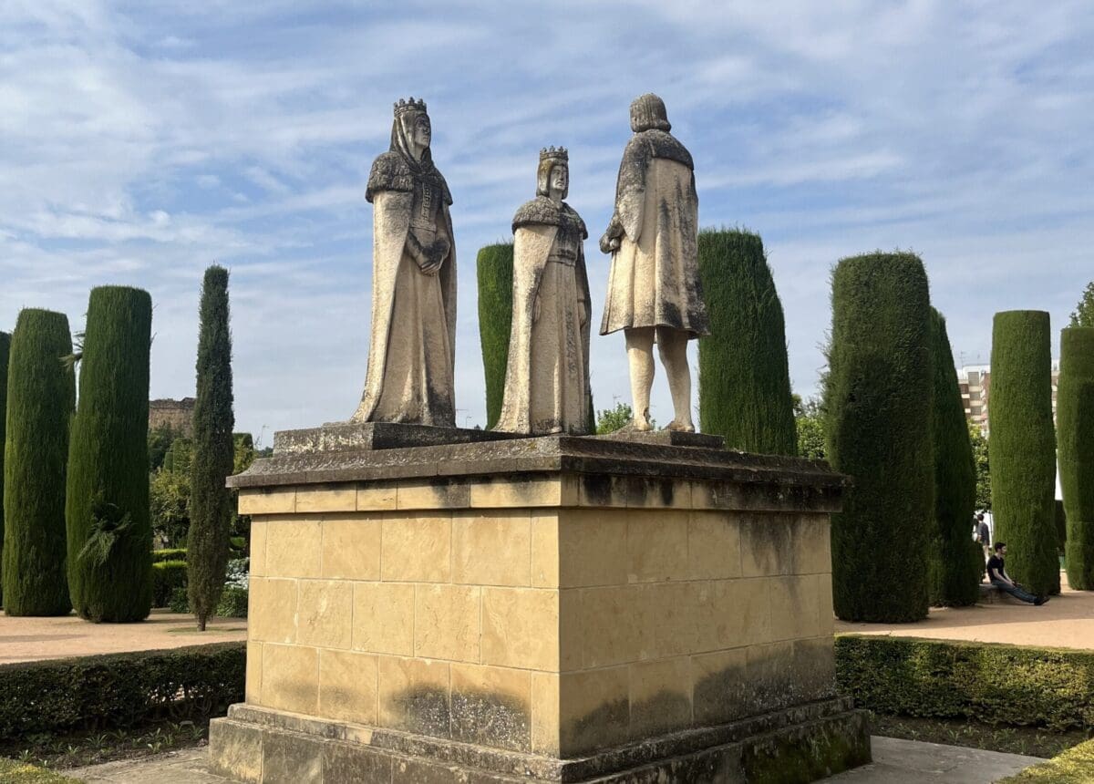Visit the Alcazar of Cordoba Christopher Colombus monument